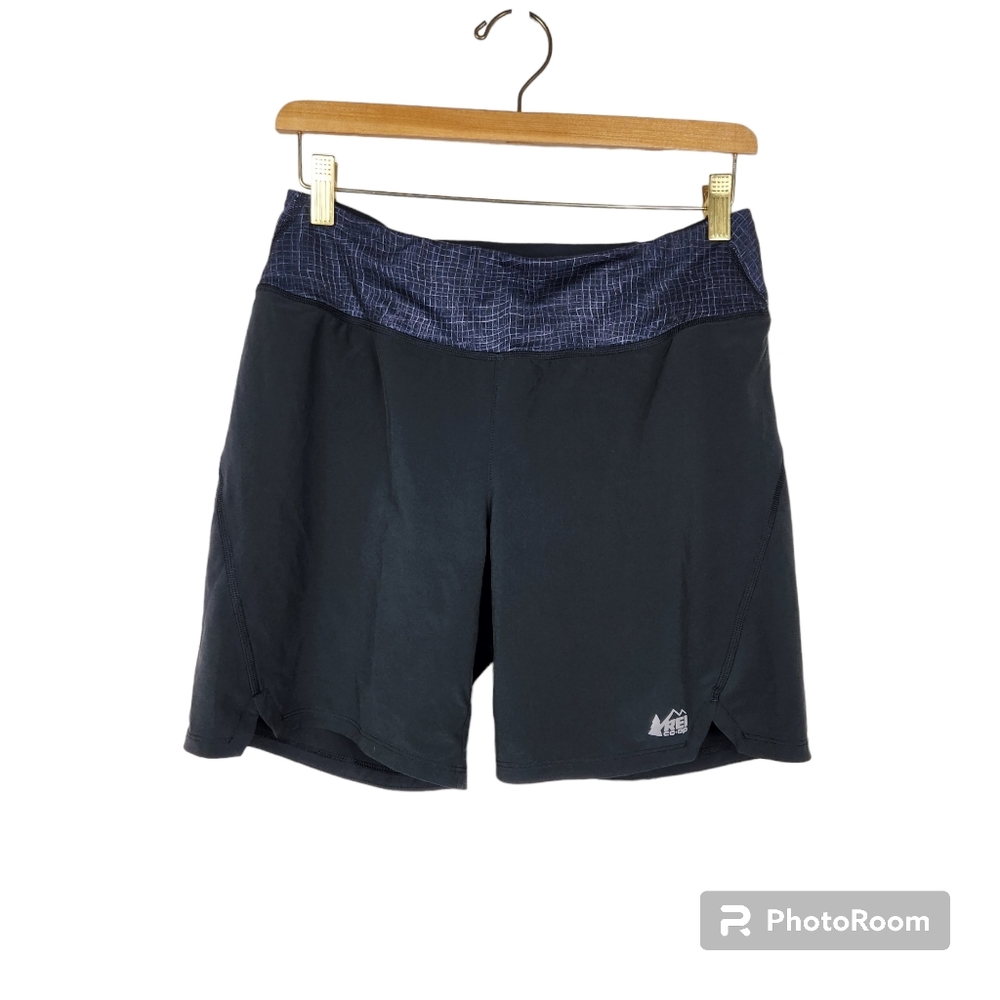 REI Co-Op Black Shift 7 inch Inseam Running Shorts Attached Liner Sz XS